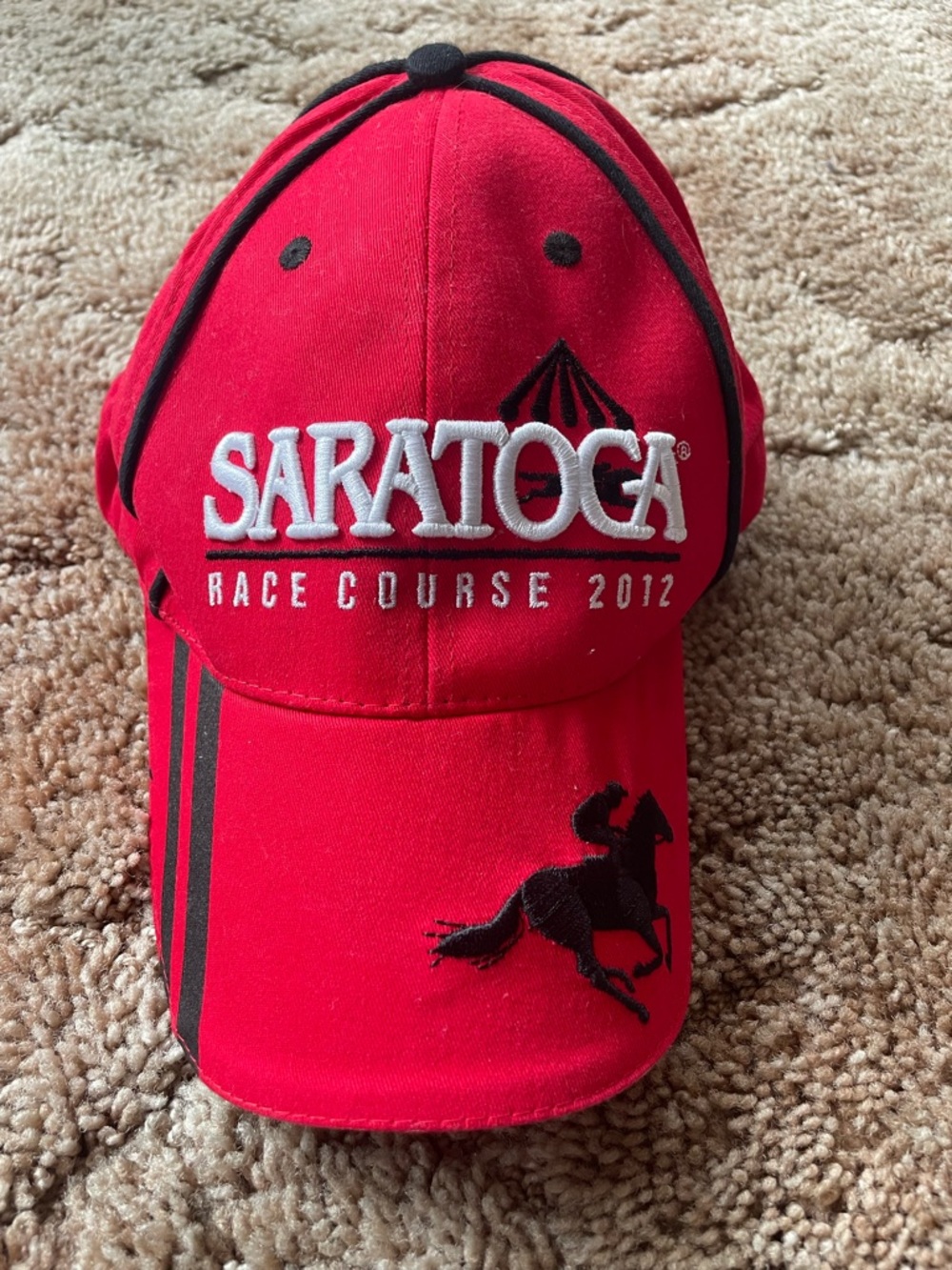Saratoga Race Course 2012 Red Baseball Cap